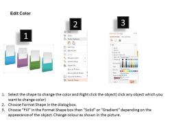 1214 four colored folders for process flow powerpoint template