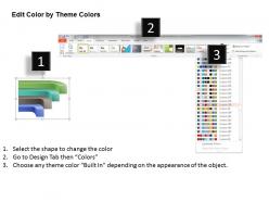 1214 four colored step process with text representation powerpoint template