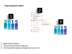 1214 four data text boxes with year 2015 for new year powerpoint template