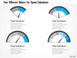 1214 four different meters for speed calculation powerpoint template