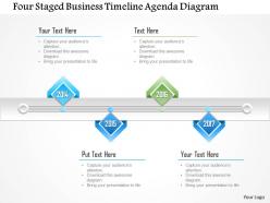 1214 four staged business timeline agenda diagram powerpoint template