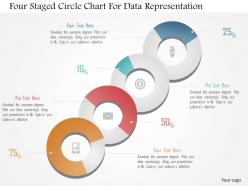 1214 four staged circle chart for data representation powerpoint template