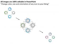 7949808 style cluster surround 4 piece powerpoint presentation diagram infographic slide