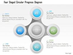 1214 four staged circular progress diagram powerpoint template