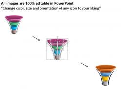 1214 four staged funnel diagram for business powerpoint template