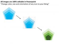 1214 four staged hexagon diagram powerpoint template