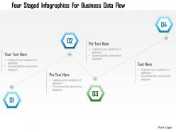 1214 four staged infographics for business data flow powerpoint template