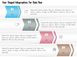 1214 four staged infographics for data flow powerpoint template