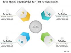 1214 four staged infographics for text representation powerpoint template