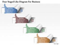 1214 four staged like diagram for business powerpoint template