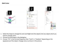 1214 four staged sketch pen for data flow powerpoint template