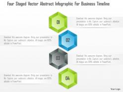 1214 four staged vector abstract infographic for business timeline powerpoint template