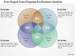 1214 four staged venn diagram for business analysis powerpoint template