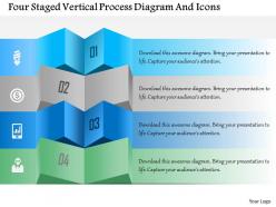 1214 four staged vertical process diagram and icons powerpoint template