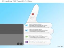 1214 human hand with thumb up condition powerpoint template