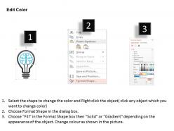 1214 light bulb with human brain for idea generation powerpoint template