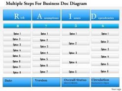 1214 multiple steps for business doc diagram powerpoint template