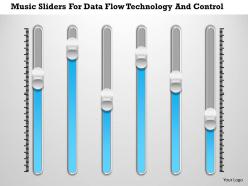 1214 Music Sliders For Data Flow Technology And Control PowerPoint Presentation