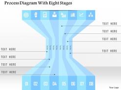 1214 process diagram with eight stages powerpoint template