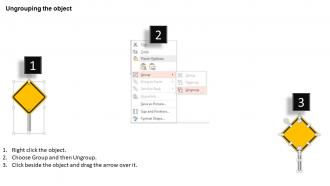 1214 road map timeline with road signs powerpoint presentation