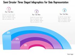 1214 semi circular three staged infographics for data representation powerpoint template