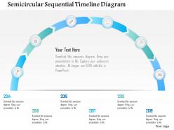 1214 Semicircular Sequential Timeline Diagram Powerpoint Template
