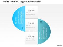 1214 shape text box diagram for business powerpoint template