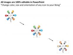 71645102 style cluster surround 6 piece powerpoint presentation diagram infographic slide