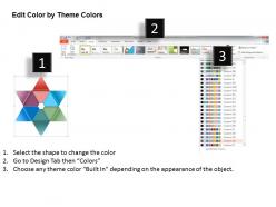 1214 six staged colored star icon diagram powerpoint template
