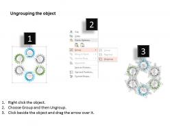 36982135 style cluster surround 6 piece powerpoint presentation diagram infographic slide