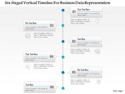 1214 six staged vertical timeline for business data representation powerpoint template