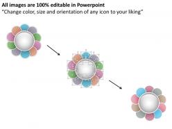 1214 ten staged circular flower petal process diagram powerpoint template