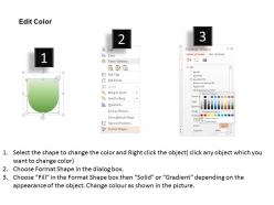 1214 three colored banners for data representation powerpoint template