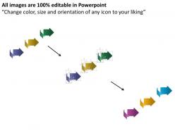 1214 three colored sequential arrows for data flow powerpoint template