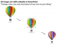 1214 three colorful balloons with text powerpoint template
