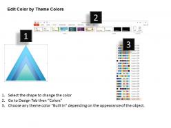 1214 three interconnected triangles for text representation powerpoint template