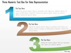 1214 three numeric text box for data representation powerpoint template