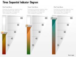 1214 three sequential indicator diagram powerpoint template