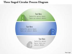 1214 three staged circular process diagram powerpoint template