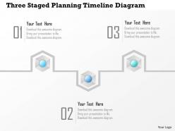 1214 three staged planning timeline diagram powerpoint template
