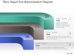 1214 three staged text representation diagram powerpoint template