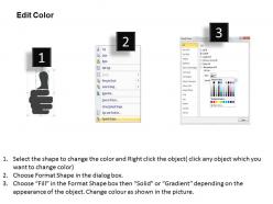 1214 thumb up and down position for success powerpoint presentation