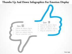 1214 thumbs up and down infographics for emotion display powerpoint template