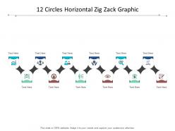 12 Circles Horizontal Zig Zack Graphic