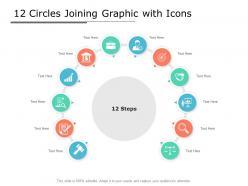 12 Circles Joining Graphic With Icons