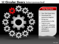 72861546 style variety 1 gears 12 piece powerpoint presentation diagram infographic slide