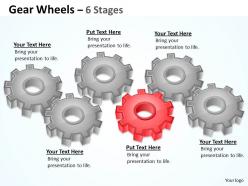59792179 style variety 1 gears 6 piece powerpoint presentation diagram infographic slide