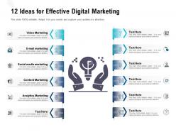 12 ideas for effective digital marketing