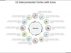 12 Interconnected Circles With Icons