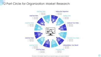 12 Part Circle For Organization Market Research